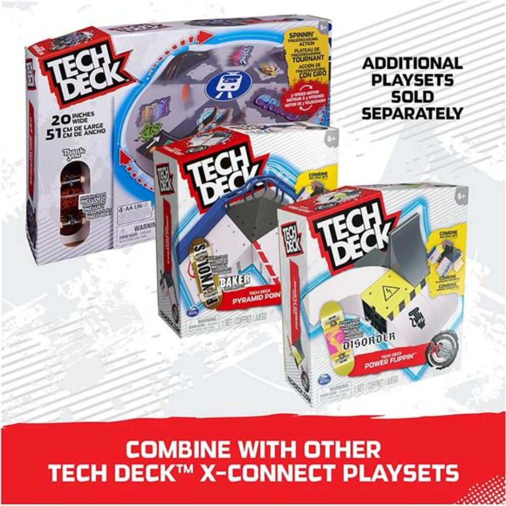 TECH DECK, Pyramid Point, X-Connect Park, Customizable and Buildable Ramp Set - Picture 5 of 6